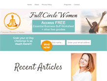 Tablet Screenshot of fullcirclewomen.com